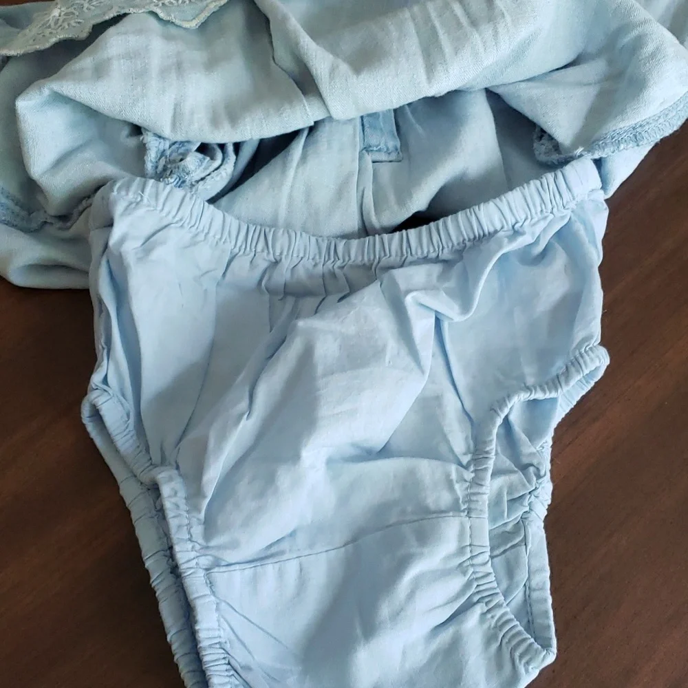 Gap Soft Cotton Denim Dress with Bloomers NWOT